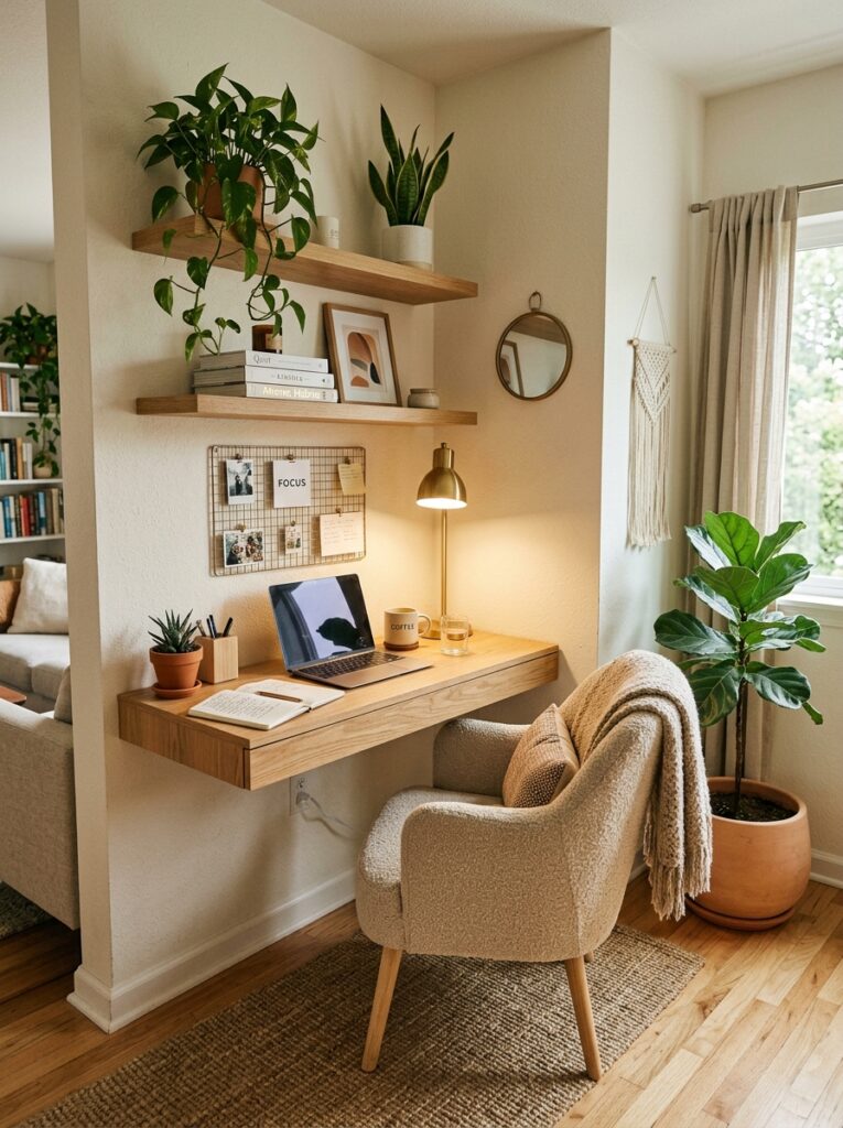 apartment corner workspace cozy … 202605271457