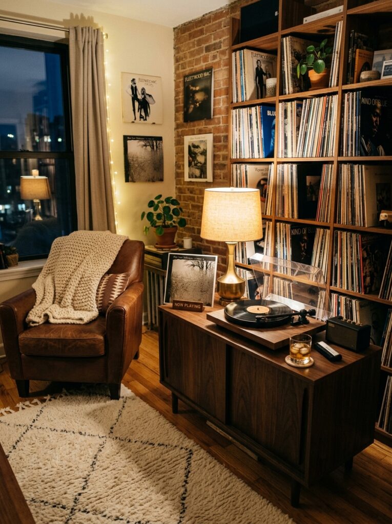 apartment record player setup wo… 202605261109