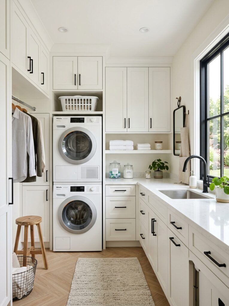 compact laundry room white cabinets 202605291753