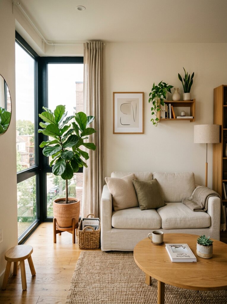 cozy living room with plant 202605162228