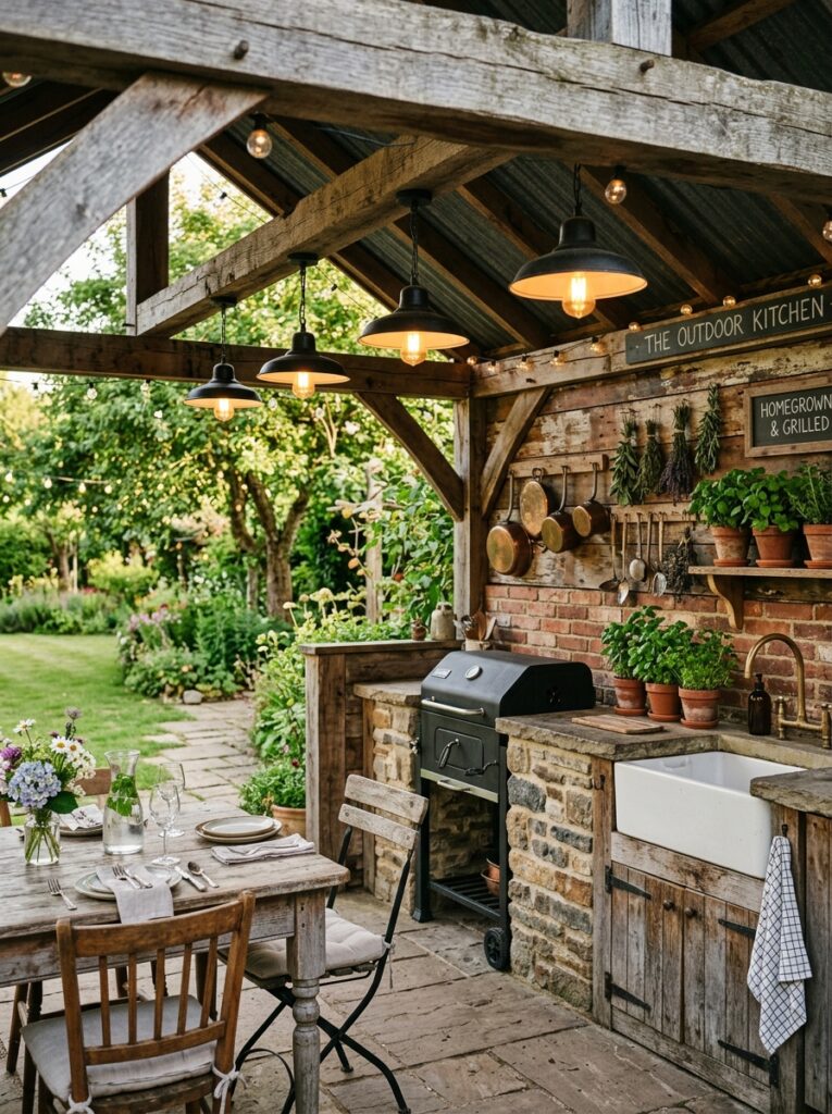 farmhouse outdoor kitchen vintag… 202605191535