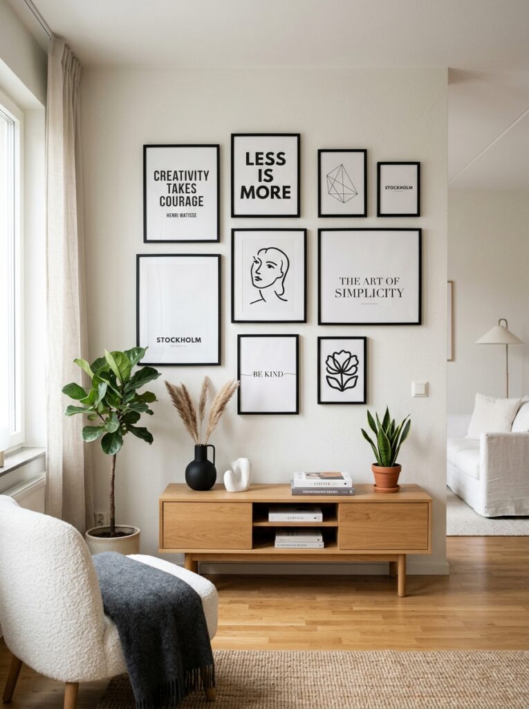 gallery wall modern typography p… 202605261107
