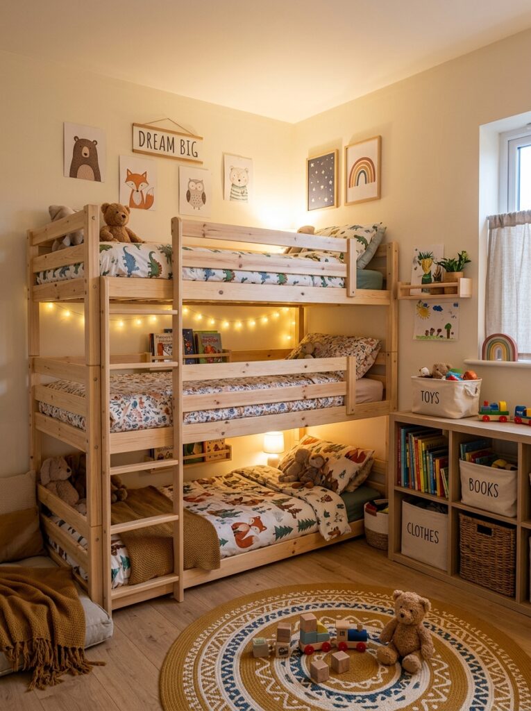 kids bedroom triple bunk beds 202605221445