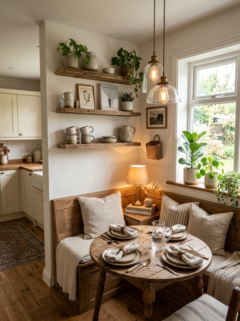 kitchen corner with wall shelves 202605191508