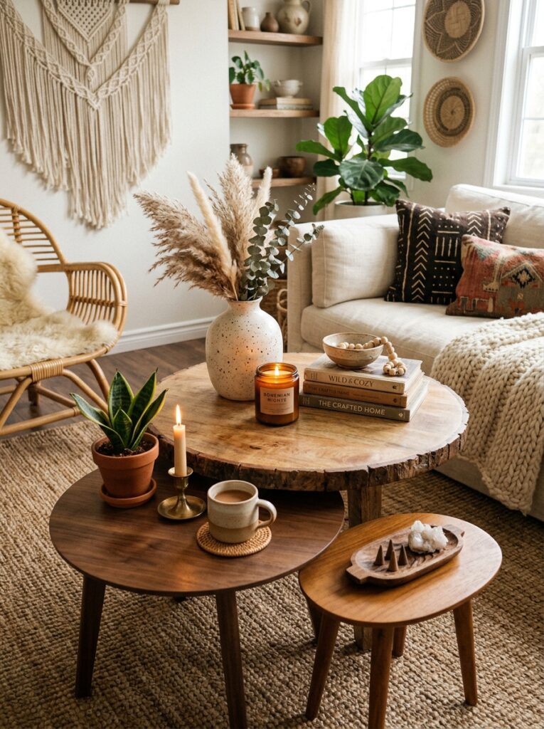 layered coffee tables boho livin… 202605202222