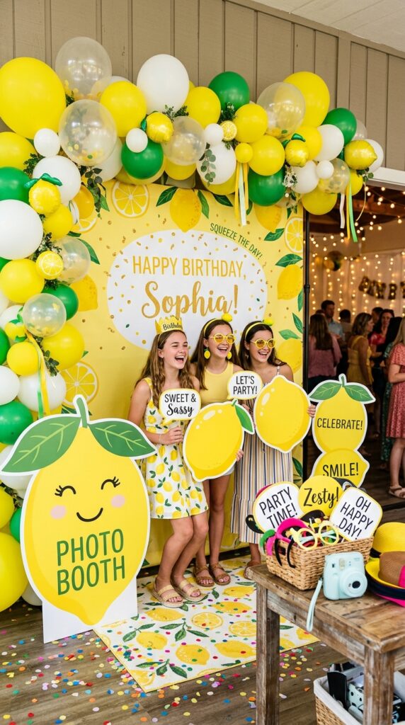 lemon birthday photo booth props 202605302217