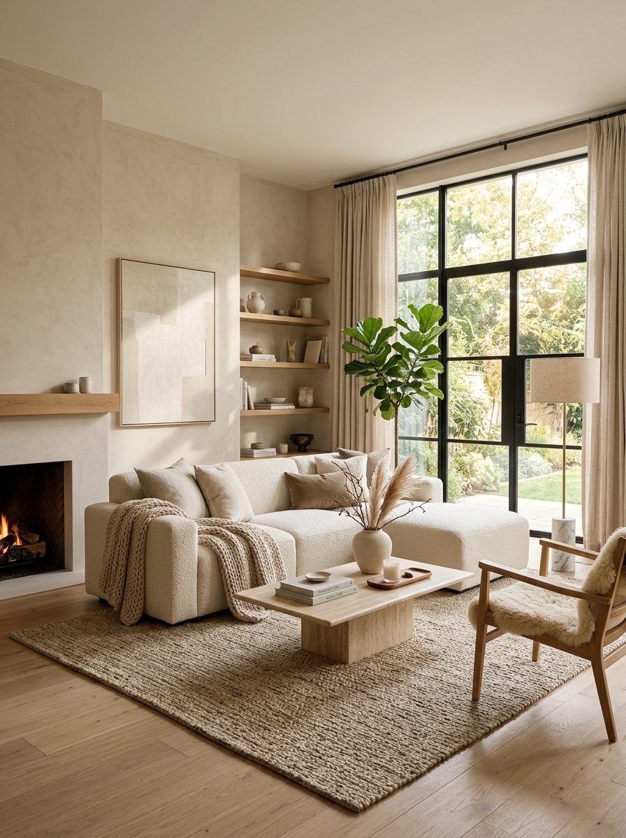 living room with cream sofa 202605152256