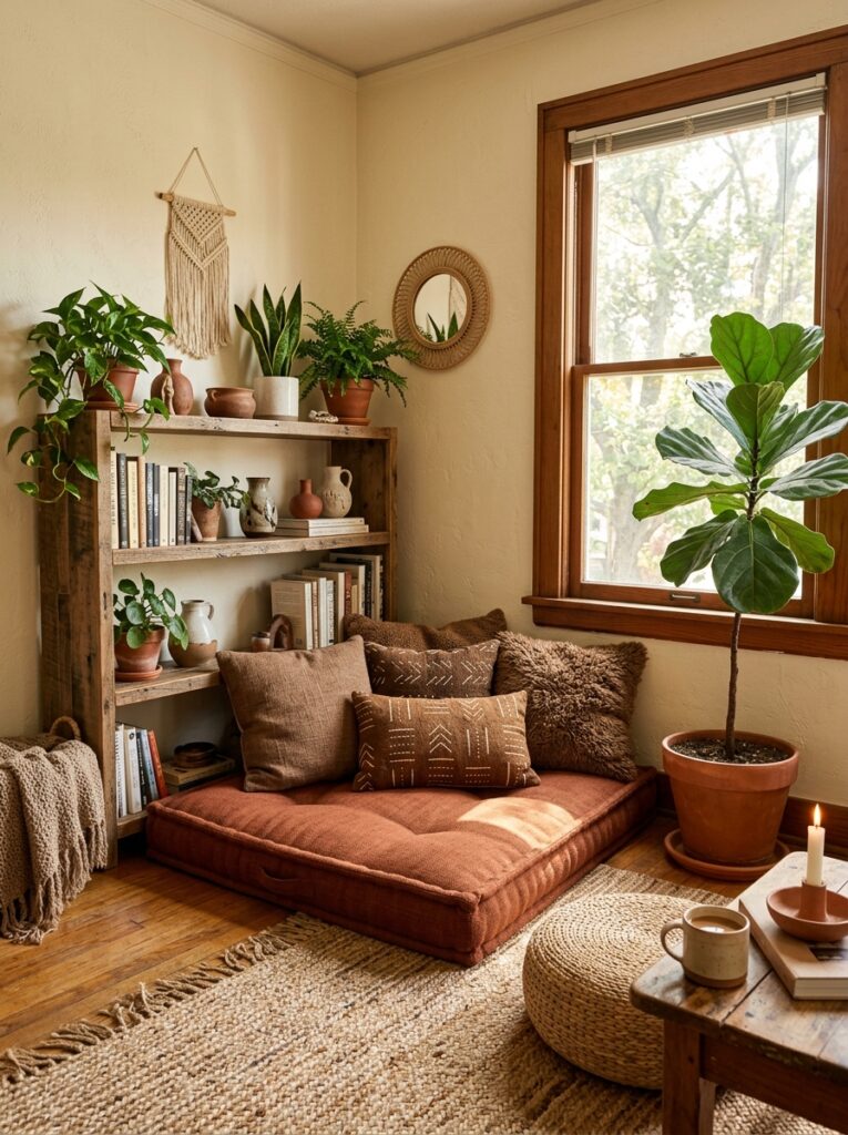 living room with floor cushion 202605241444