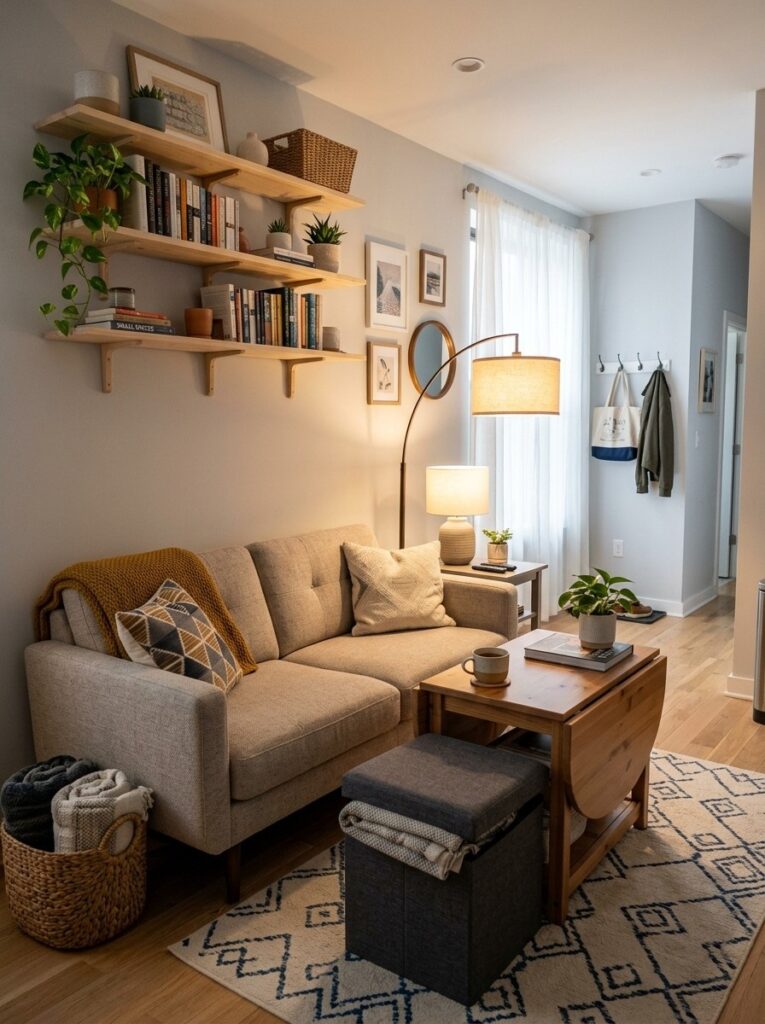 living room with multifunctional 202605201447
