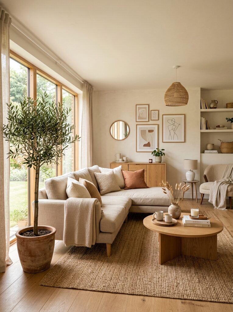 living room with olive tree 202605161407