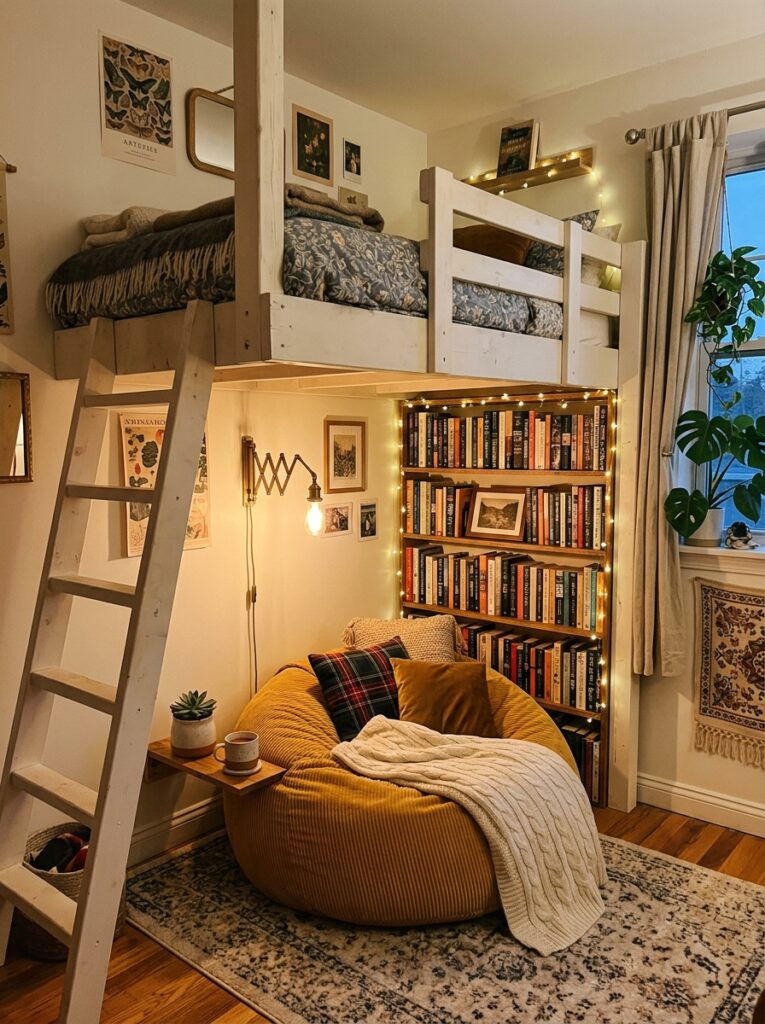 loft bunk bedroom reading nook 202605221449