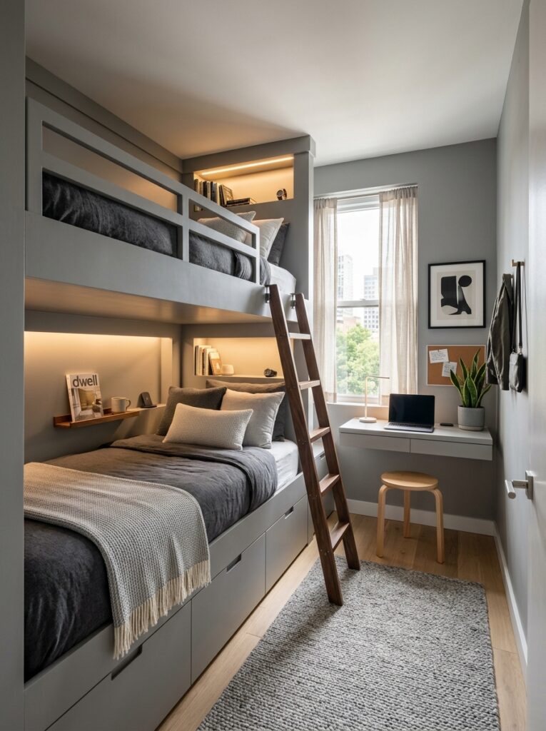 modern gray bunk bedroom 202605221452
