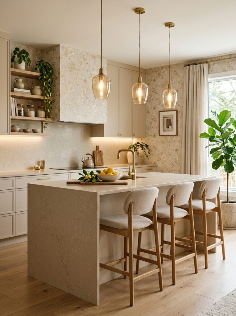 modern kitchen with wallpaper ac… 202605191505