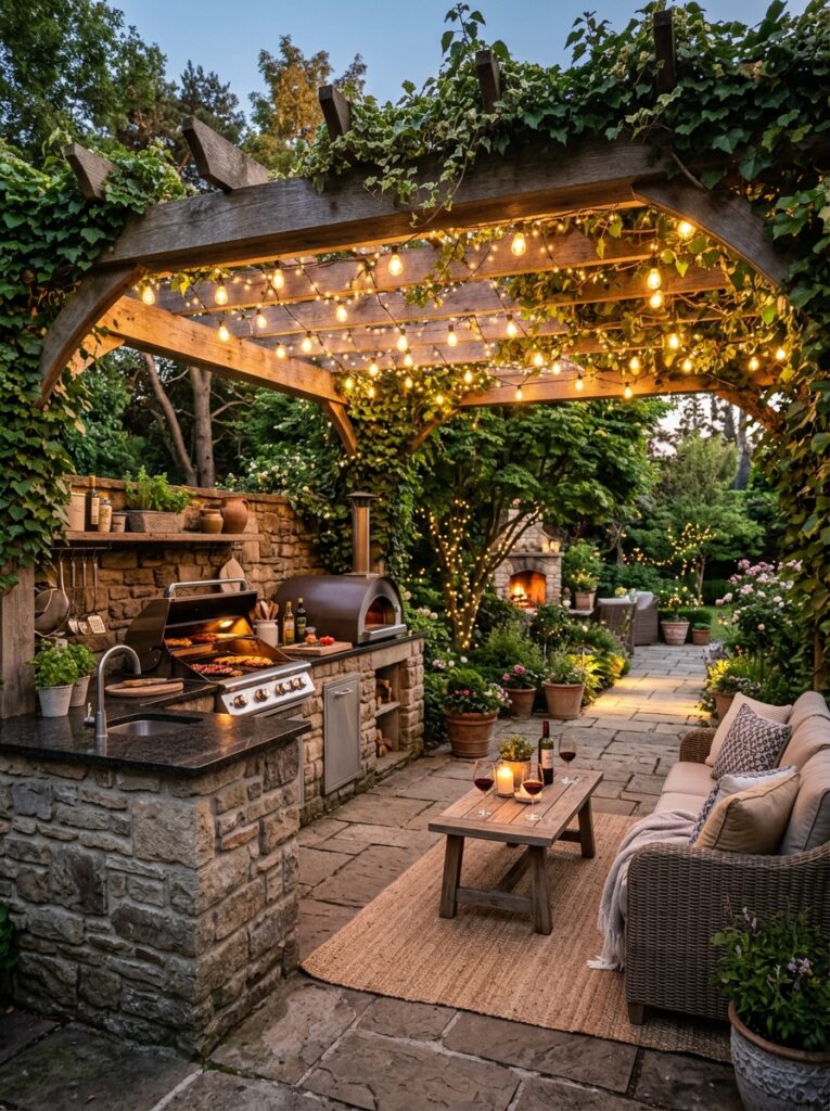 outdoor kitchen under pergola 202605191525