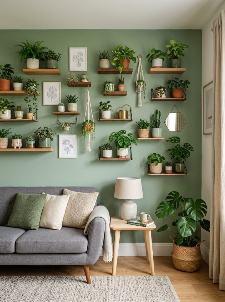 plant wall gallery living room 202605151501