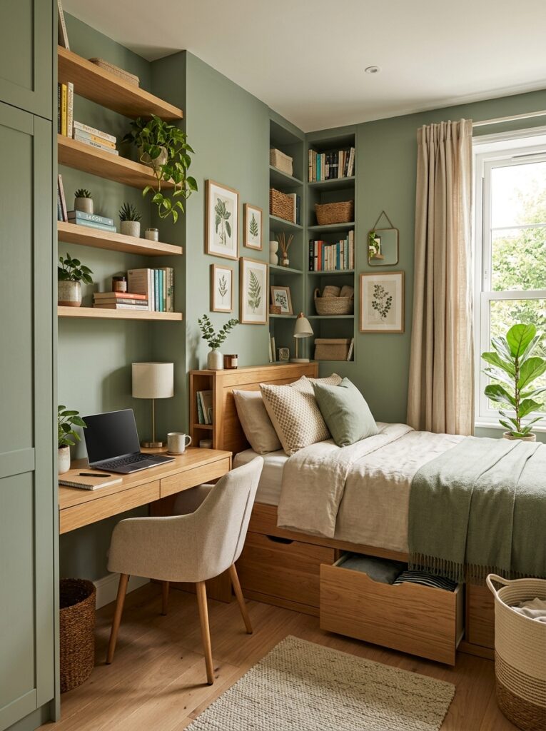 smart storage small green bedroom 202605231534
