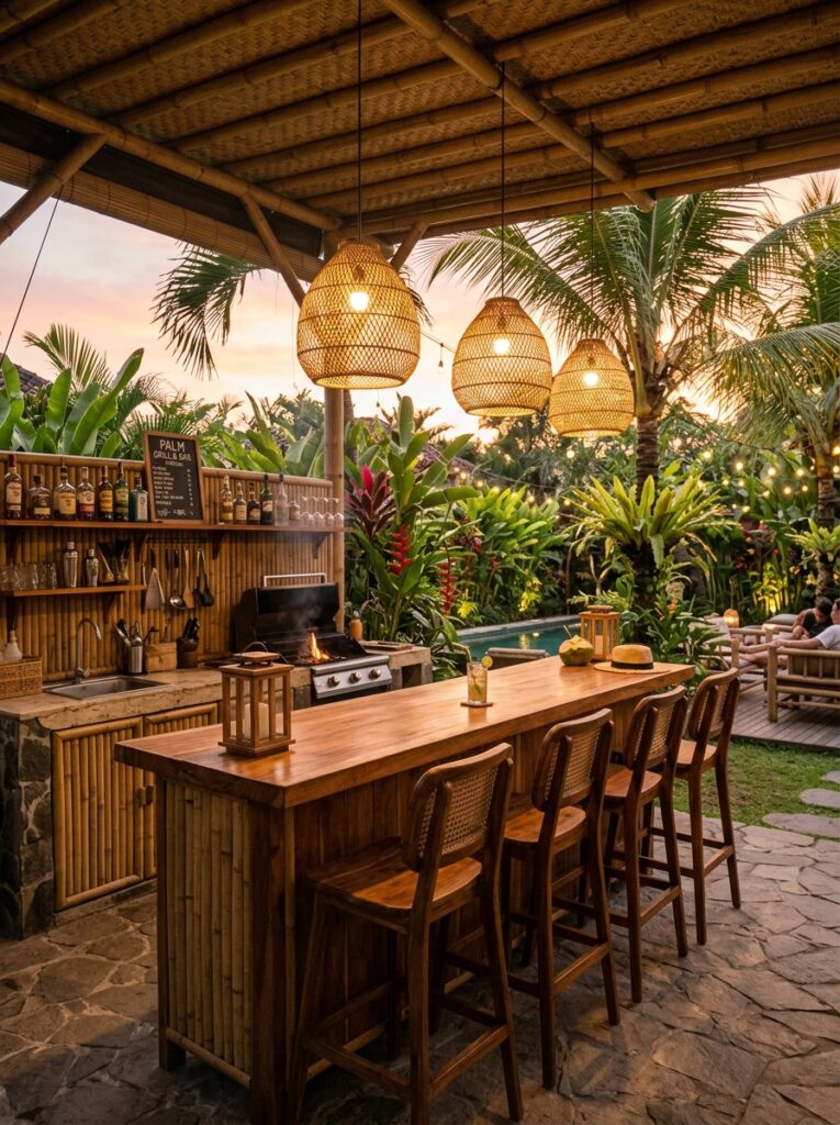 tropical kitchen with bamboo acc… 202605191525