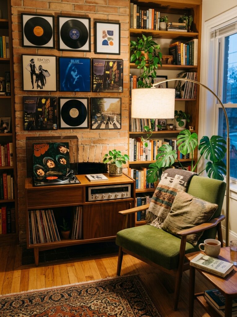 vintage living room corner decor 202605241443