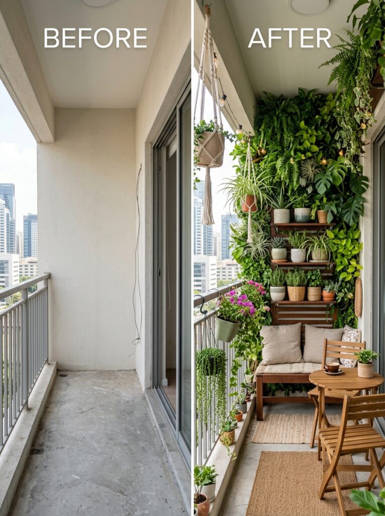 balcony before and after garden 202606061534