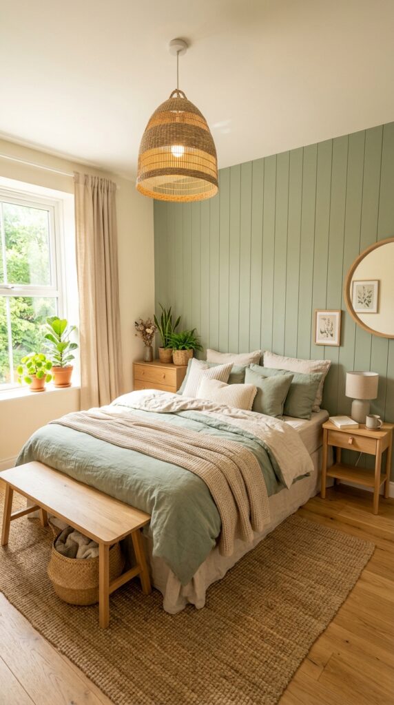 bedroom decorated sage green tones 202606021454