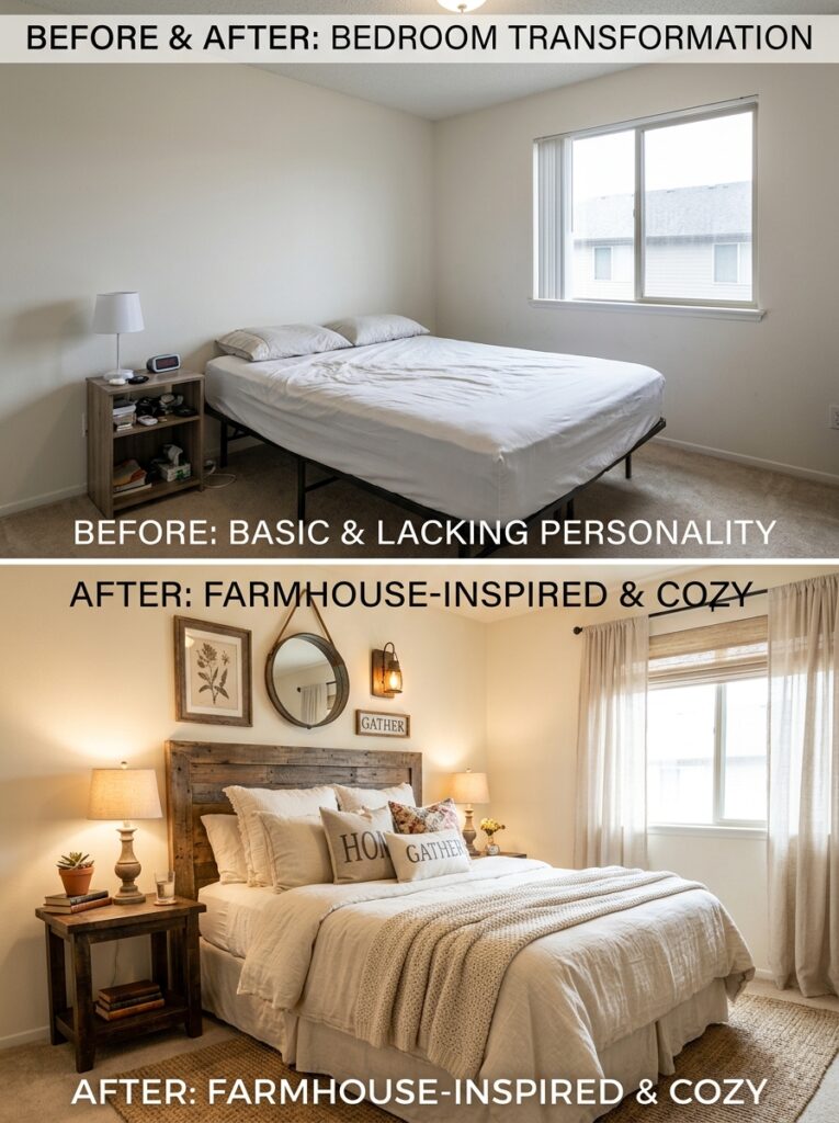 bedroom transformation farmhouse… 202606101433