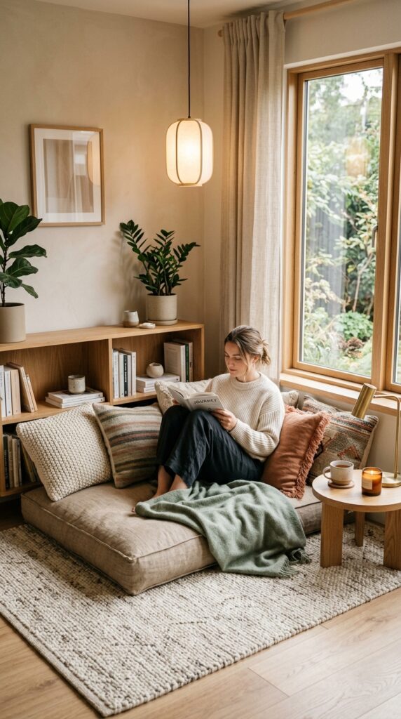 floor cushion reading nook pillows 202606051548