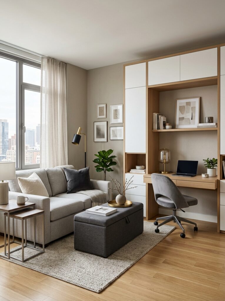 living room with office area 202606031435
