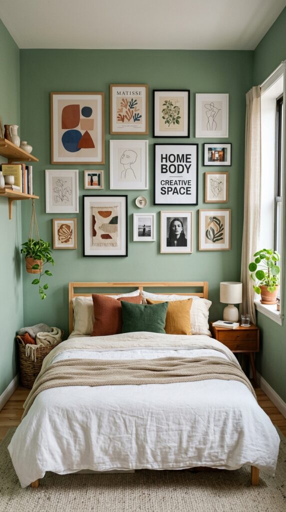 tiny bedroom gallery wall 202606021504